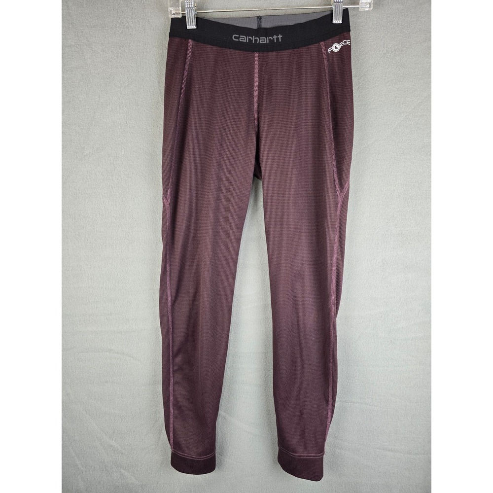 Carhartt Force Mens Midweight Thermal Base Layer Pants Mens S Deep Wine Gorpcore